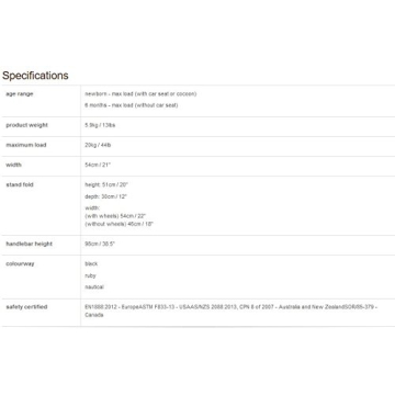 Mountain Buggy Nano Stroller Black Ultra-Compact Airline Approved