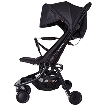 Mountain Buggy Nano Stroller Black Ultra-Compact Airline Approved