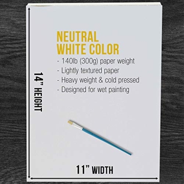 U.S. Art Supply Premium Watercolor Painting Paper Pads