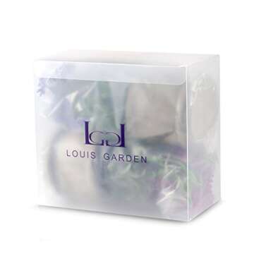 Set of 2 Louis Garden Artificial Mini Potted Plants Home Decoration … (Daisy) (Lavender)