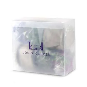 Set of 2 Louis Garden Artificial Mini Potted Plants Home Decoration … (Daisy) (Lavender)