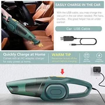 AUKUN Handheld Vacuum Cordless Portable Powerful Suction