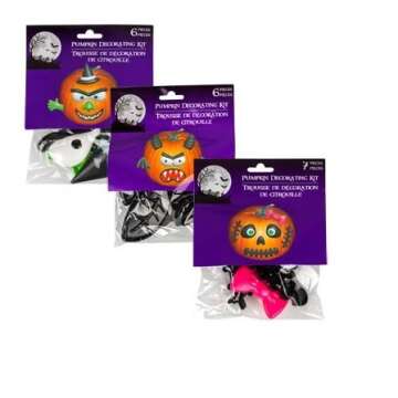 Pumpkin Decorating Craft Kits - Fun No-Carve Set for Creative Kids