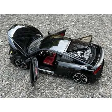 FloZ Audi R8 Coupe V10 Black Diecast Model 1/18