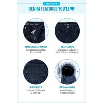 The Children's PlaceBaby Boysand Toddler Multipack Basic Skinny JeansTide Pool/Black/Deep Blue/Dove Gray 4-Pack3T