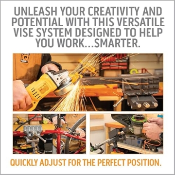 Premium IQ Vise with 360° Articulating Movement & Custom Jaws