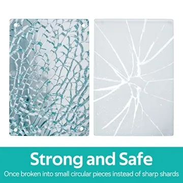 Murrey Home Stylish Tempered Glass Cutting Board Set