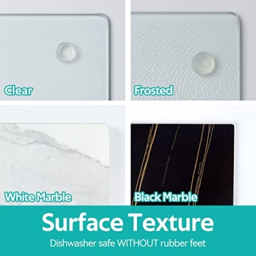 Murrey Home Stylish Tempered Glass Cutting Board Set