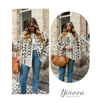 Yimoon Women's Lightweight Floral Quilted Jacket Stylish & Chic