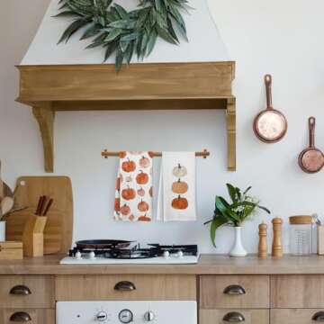 KFXHANGD Fall Pumpkin Kitchen Towels Set of 2 for Home Decor