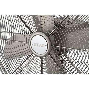 Star Fans Tripod, 16", Satin Nickel