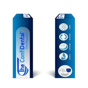 The ConfiDental - Pack of 3 Moldable Mouth Guard for Teeth Grinding Clenching Bruxism, Sport Athletic, Whitening Tray, Including 2 Regular and 1 Heavy Duty Guard (2 (LLL) Regular 1 (II) Heavy Duty)