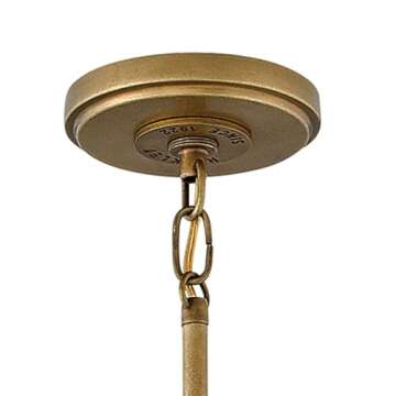 Hinkley Cartwright Pendant - Rustic Brass, Adjustable Height