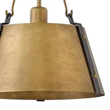 Hinkley Cartwright Pendant - Rustic Brass, Adjustable Height