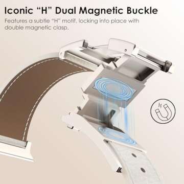 Stylish XINGYAS Leather Magnetic Apple Watch Band