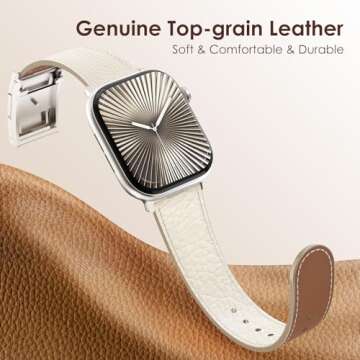 Stylish XINGYAS Leather Magnetic Apple Watch Band