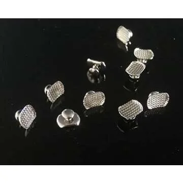 30pcs New Bondable Lingual Buttons Oval Base Dental Orthodontic Dental Materials Dentist Orthodontist