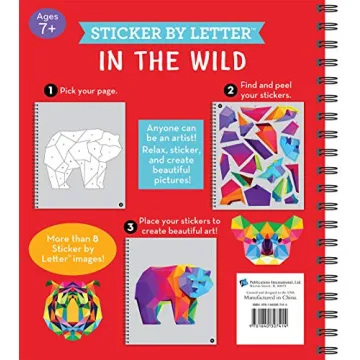 Brain Games Sticker by Letter Wild Adventures Kids Book