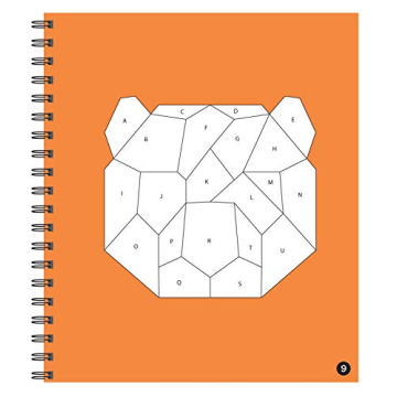 Brain Games Sticker by Letter Wild Adventures Kids Book