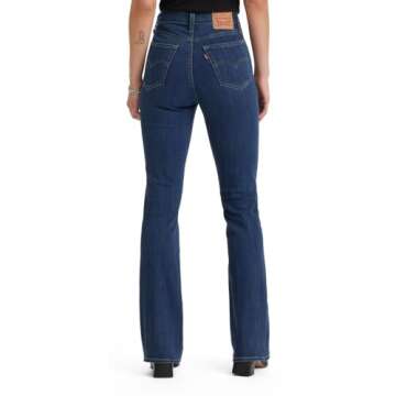 Levi's Women's 725 High Rise Bootcut Jeans, Lapis Dark Horse, 27 (US 4) M