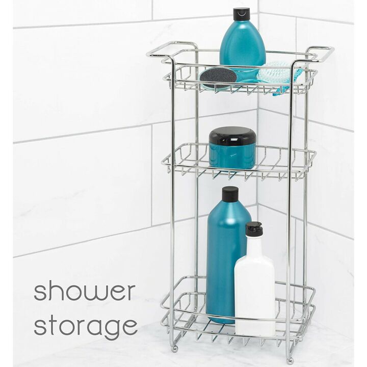 Zenna Home Slimline Chrome Floor Stand for Bathrooms