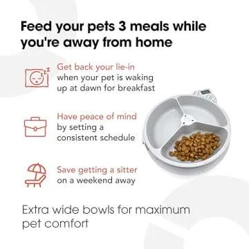 Cat Mate C300 Automatic Digital Pet Feeder for Dogs and Cats BPA and BHT Free with Ice Pack