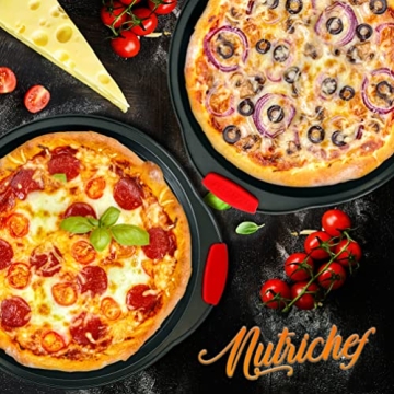 NutriChef Nonstick Pizza Tray for Perfect Pizzas