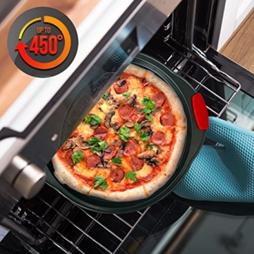 NutriChef Nonstick Pizza Tray for Perfect Pizzas