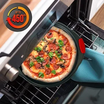 NutriChef Nonstick Pizza Tray for Perfect Pizzas