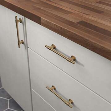 Franklin Brass P44365-CZ-B Bar Adjustable Cabinet Pull, 1-3/8' to 6-5/16' (35-160mm), 5-pack, Champagne Bronze