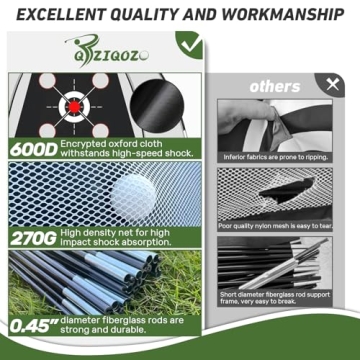 Golf Practice Net and Mat Combo for Backyard Training