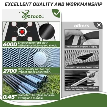 Golf Practice Net and Mat Combo for Backyard Training