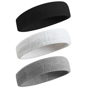 BEACE Sweatbands Sports Headbands & Wristbands Set | Moisture Wicking, Comfortable, Stylish for Gym,...