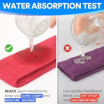 BEACE Sweatbands - Active Cotton Moisture-Wicking Gear
