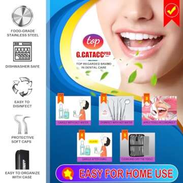 G.CATACC 10 Pack Dental Tools Set for Teeth Cleaning