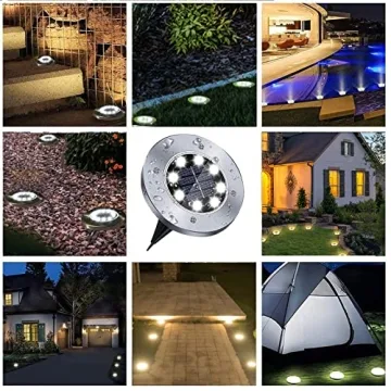 Upgrade Solar Ground Lights for Pathway and Garden