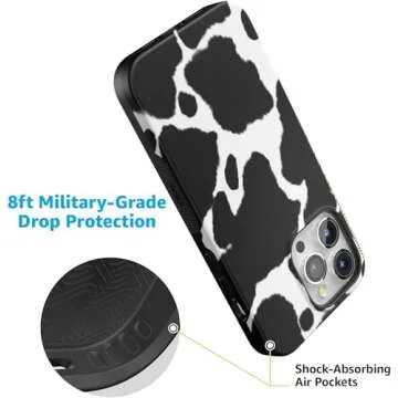 Casely iPhone 15 Pro Max Cow Print Case - Bold Protection