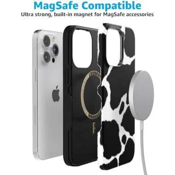 Casely iPhone 15 Pro Max Cow Print Case - Bold Protection