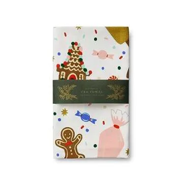 RIFLE PAPER CO. Christmas Cookies Tea Towel - Vibrant Holiday Decor