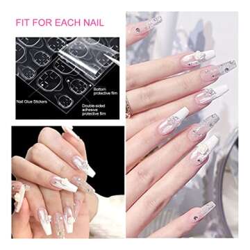 Sularpek Nail Glue Sticker 240pcs for Perfect Nail Art