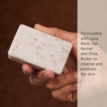 Cremo Men's Exfoliating Body Bar with Italian Bergamot