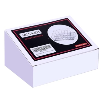 MOSIKER 24-Slot Lipstick Organizer in Clear Compact Design