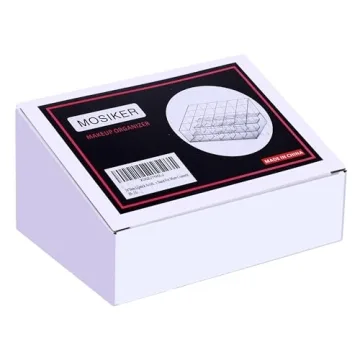 MOSIKER 24-Slot Lipstick Organizer in Clear Compact Design