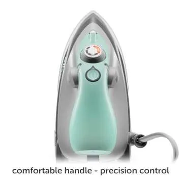 Oliso M3Pro Project Steam Iron with Solemate (Aqua) & Oliso Carry Bag for Mini Irons