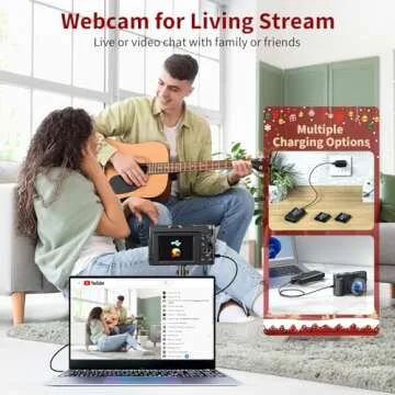 Bifevsr 4K Digital Camera for Photography Autofocus, 48MP Vlogging Camera with Flash Anti-Shake, 3'' 180° Flip Screen Compact Travel Camera 16X Zoom Camera for Teens with 32G Card, Battery Charger