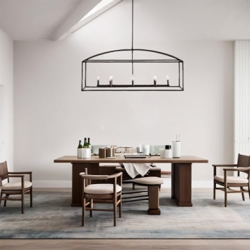 Organic Forge Curve Geometric Chandelier for Modern Dining