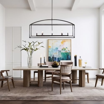 Organic Forge Curve Geometric Chandelier for Modern Dining