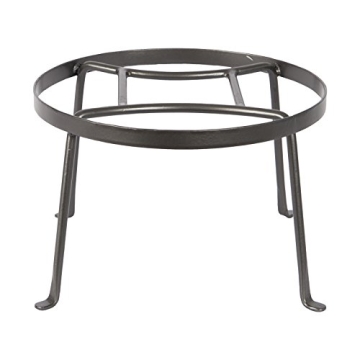 Achla Designs FB-30 Argyle Wrought Iron Plant Stand - 8 Inch Height, Gray