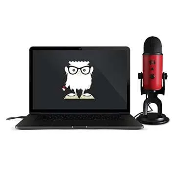 Logitech for Creators Yeti USB Mic, Blue VO!CE Software, 4 Pickup Patterns, Headphone Output & Volume Control, Plug & Play, Satin Red