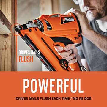 Paslode Cordless XP Framing Nailer - 906300 - Battery & Fuel Cell Powered - No Compressor Needed - Power Tools - Battery Power Nail Gun